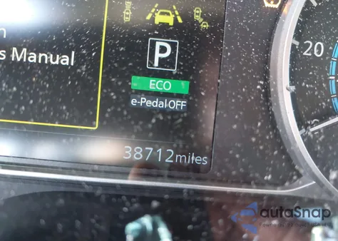 2022 Nissan Leaf S Plus z USA, uszkodzony, nr VIN 1N4BZ1BV6NC550974